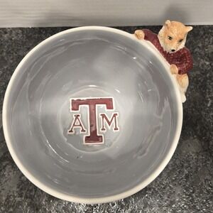 College Treasures Texas A&M‎ Aggies Mascot Figural Cereal/Ice Cream Bowl